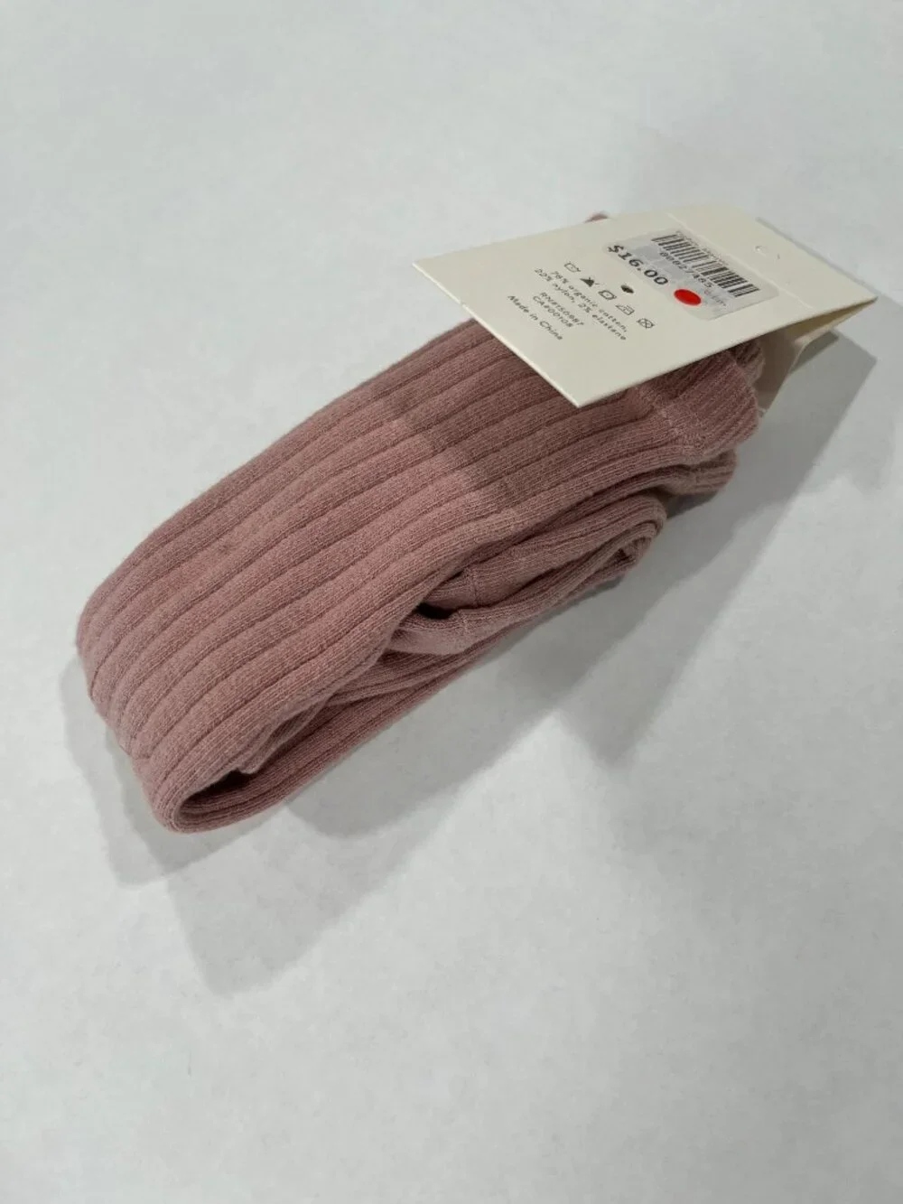 Girl - 0-6M - NWT Quincy Mae Tights in Mauve/Rose